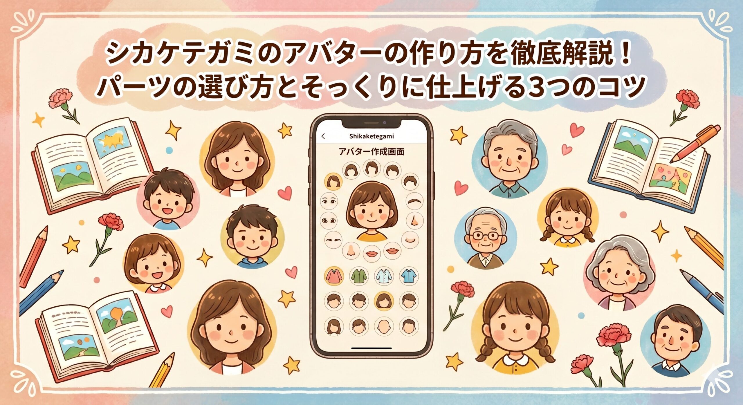 シカケテガミのアバターの作り方を徹底解説！パーツの選び方とそっくりに仕上げる3つのコツ