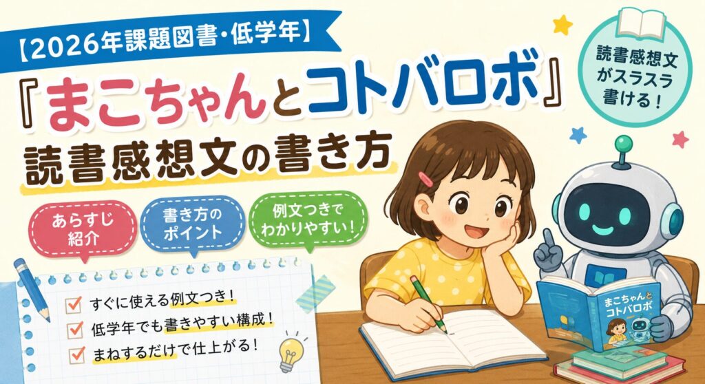 まこちゃんとコトバロボ　感想文の書き方