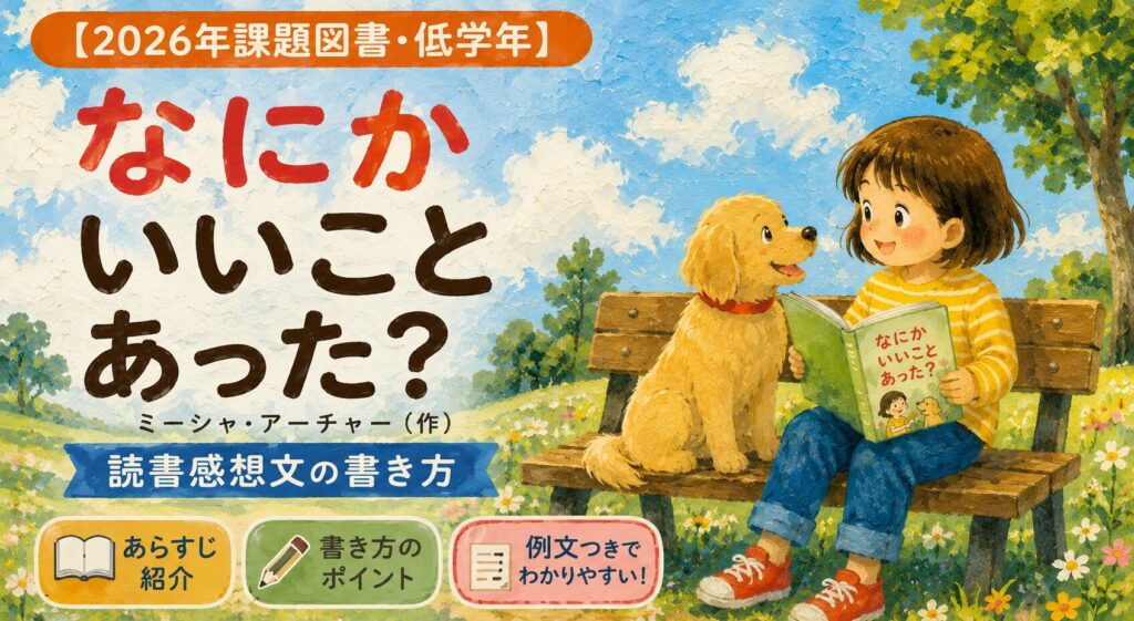 なにかいいことあった。感想文の書き方