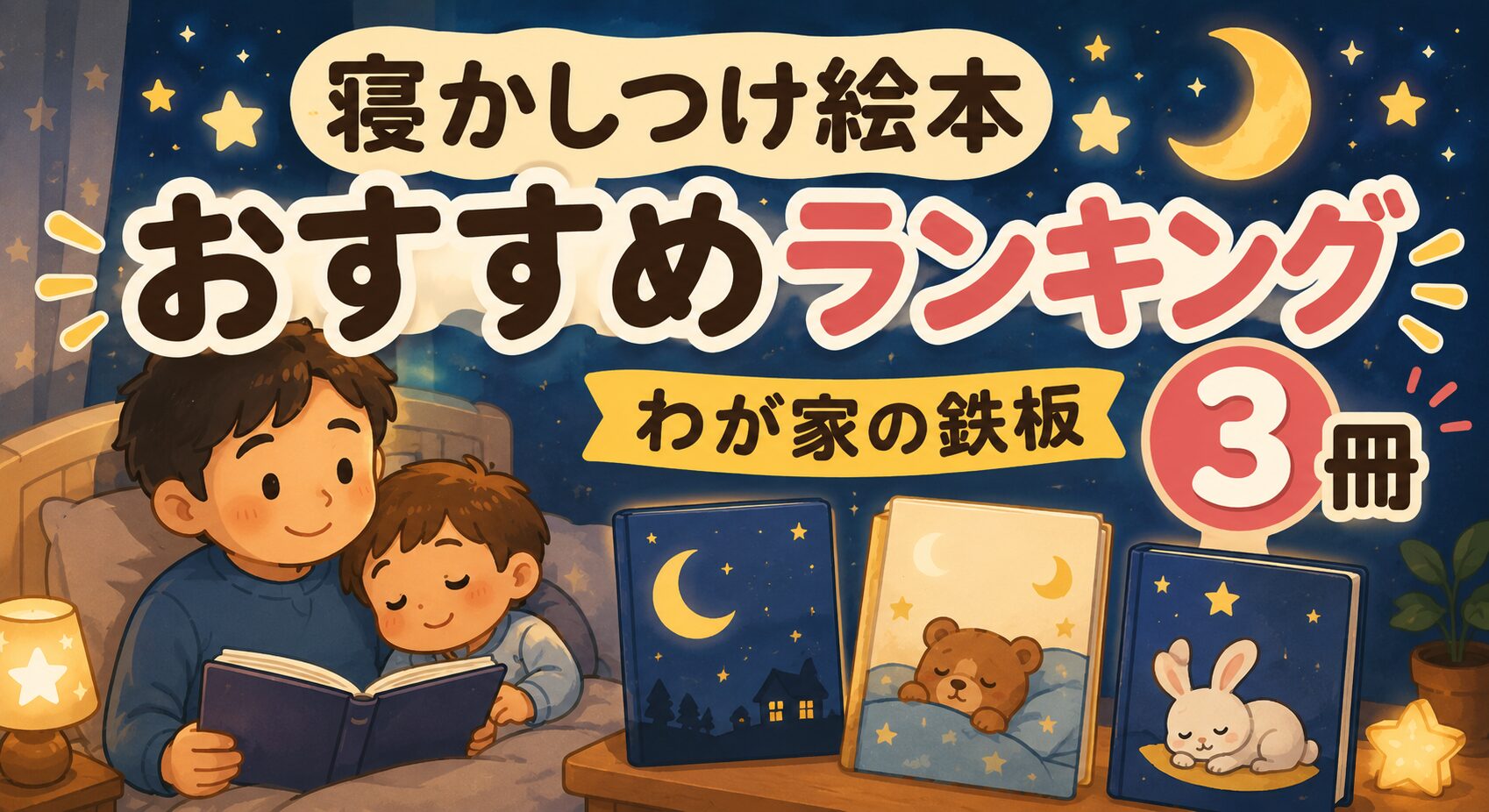 寝かしつけ絵本おすすめランキング わが家の鉄板3冊 選び方の3条件も