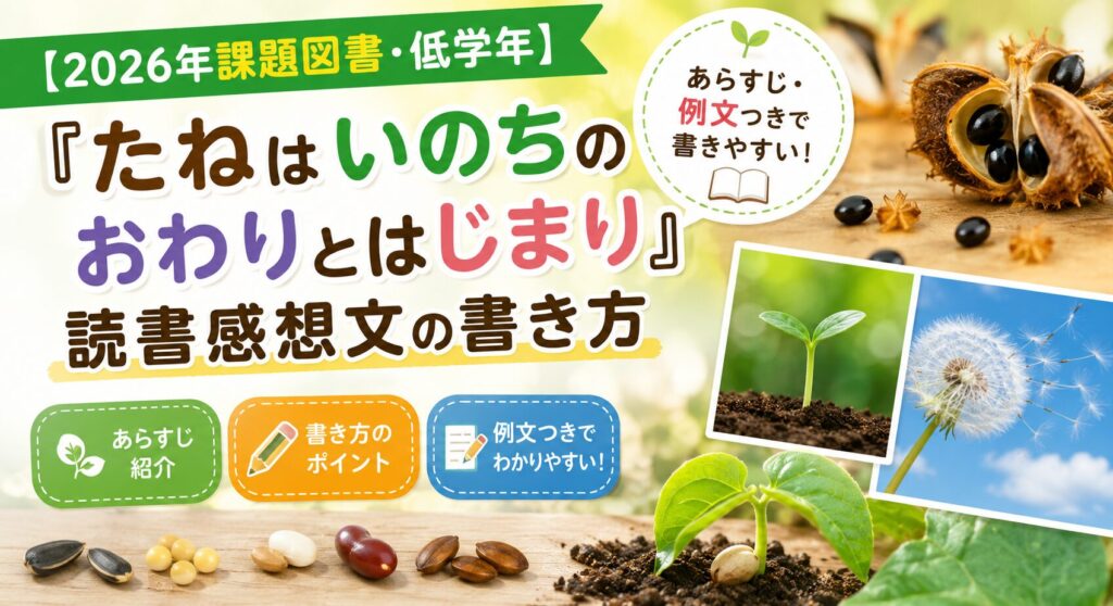 たねはいのちのおわりとはじまり　感想文書き方