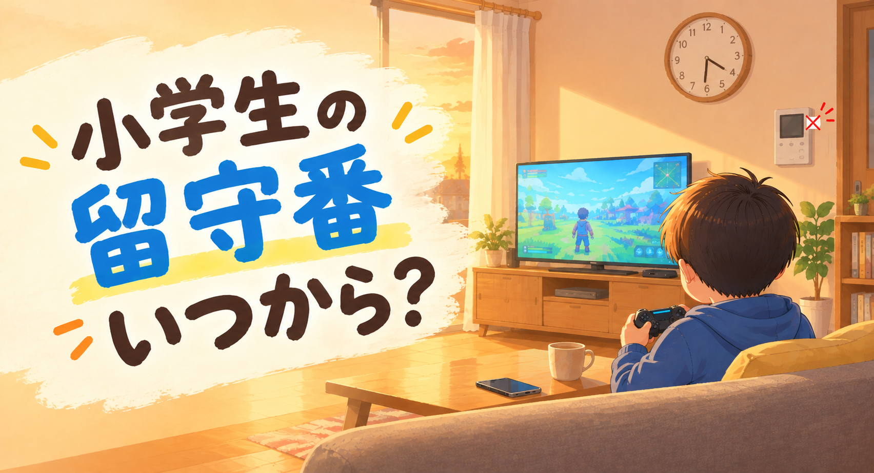 小学生の留守番はいつから？小3・一人っ子のわが家のルールと、ヒヤッとした2つの場面